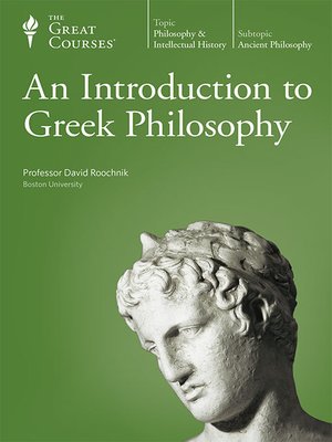cover image of An Introduction to Greek Philosophy